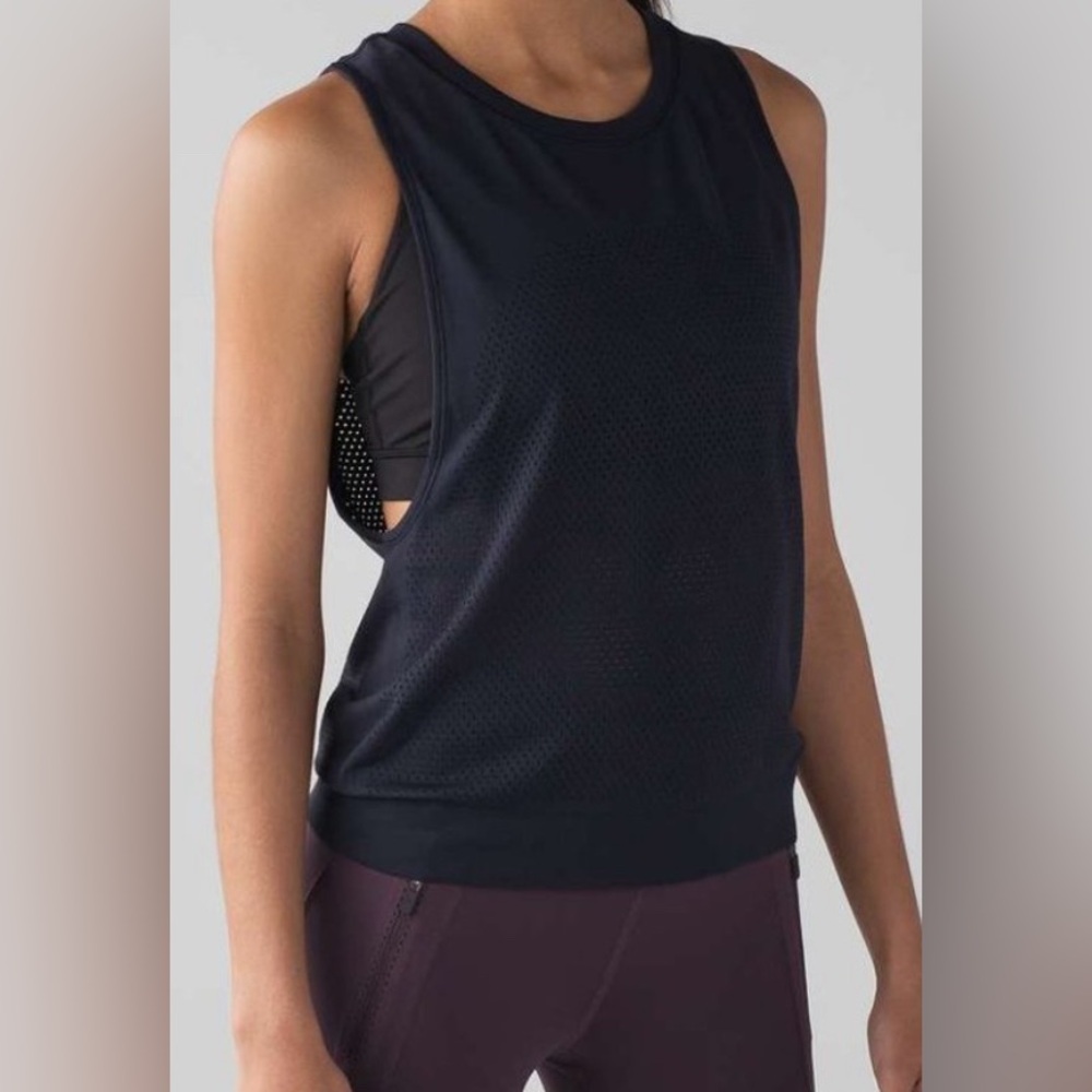 lululemon athletica Black Muscle Tee